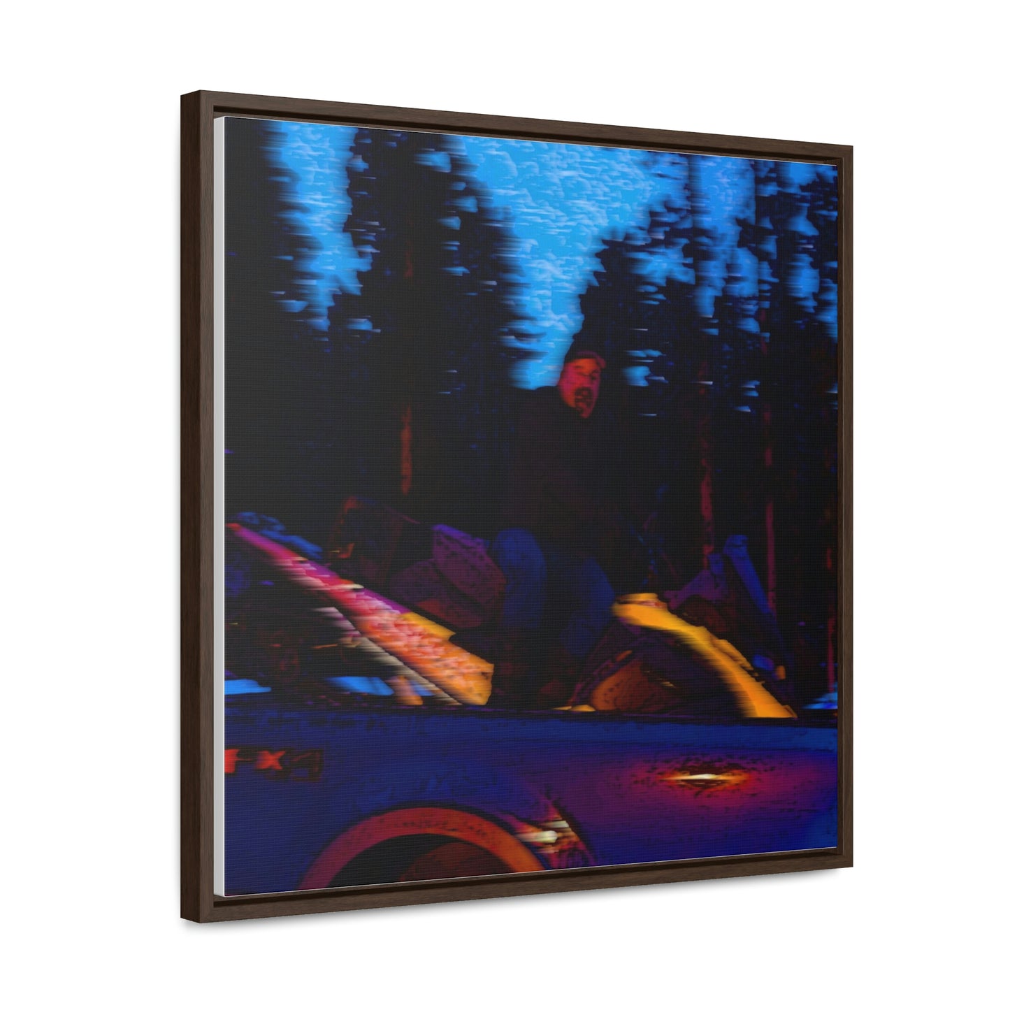 Gallery Canvas Wraps, Square Frame ... Two Modes Of Winter Transportation ... "Which One To Drive Next?" ... Choices-Choices-Choices ... Circa 4Jan23 ... Original Works ...