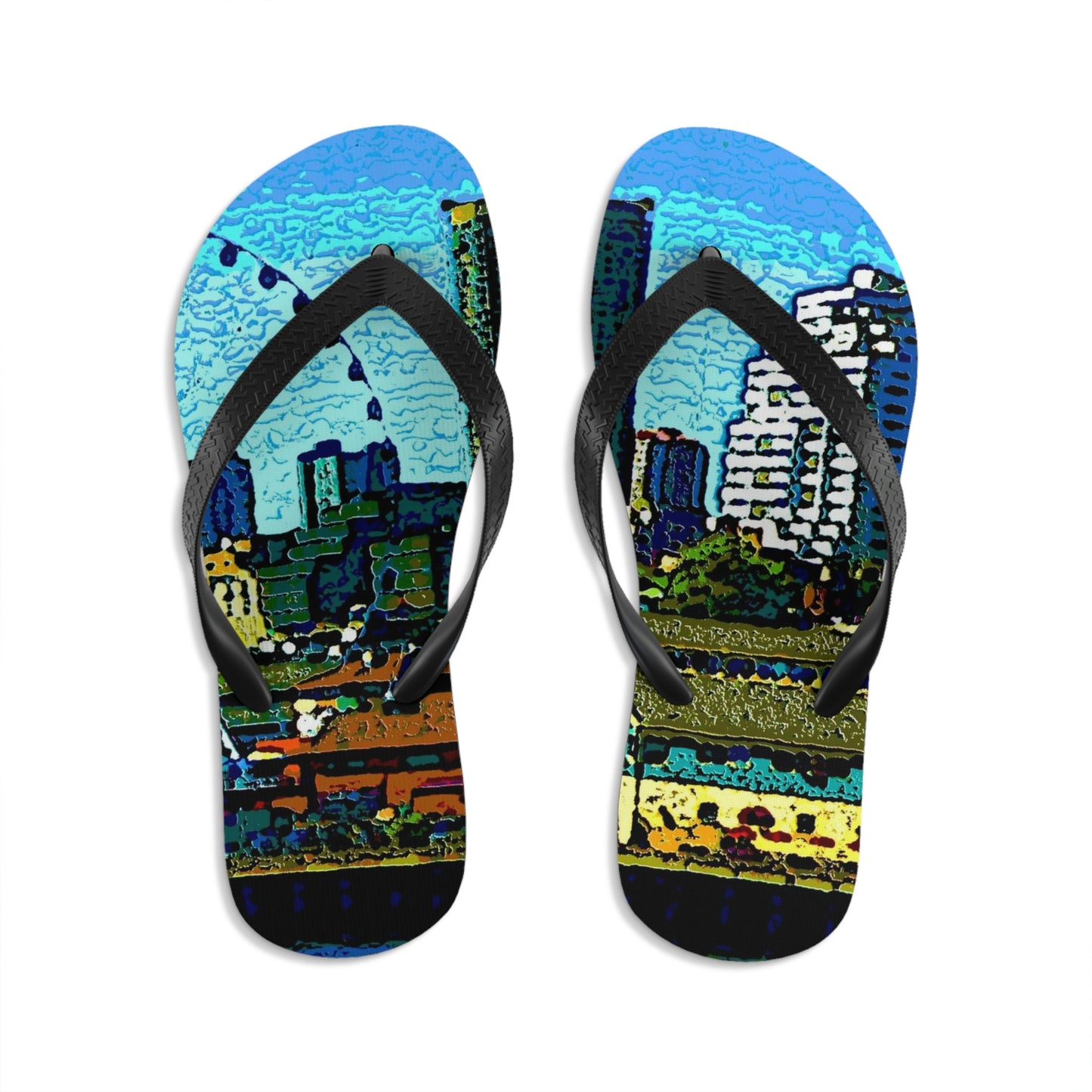Unisex Flip-Flops ... That Classic Wheel ... 'Seattle's Wheel' ... & An Old Classic Waterside Vendors ...  'Family Archives' ... Original Works ...
