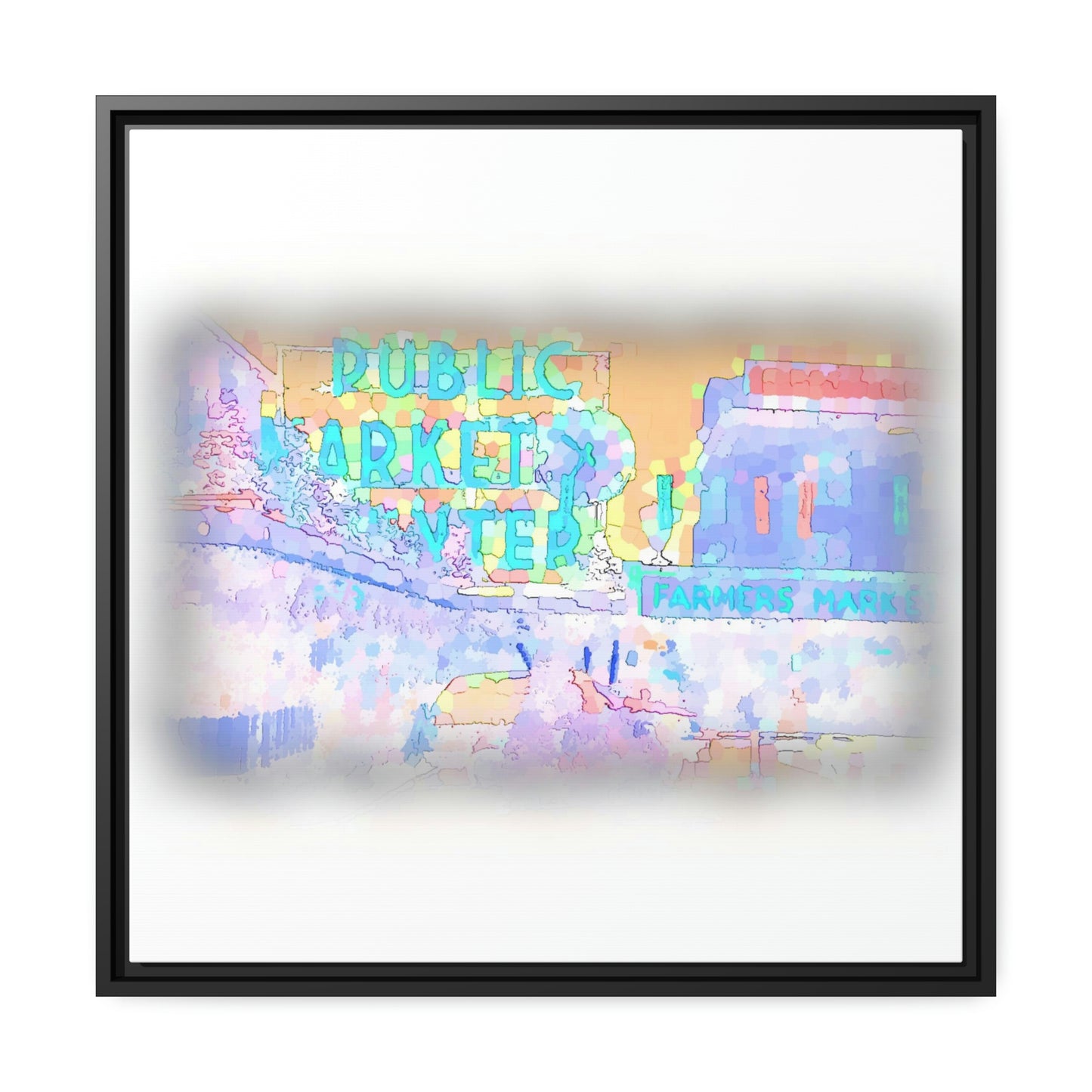 Matte Canvas, Black Frame ... PPM: Pike Place Market ... Original Work ... Winter 2022 ...