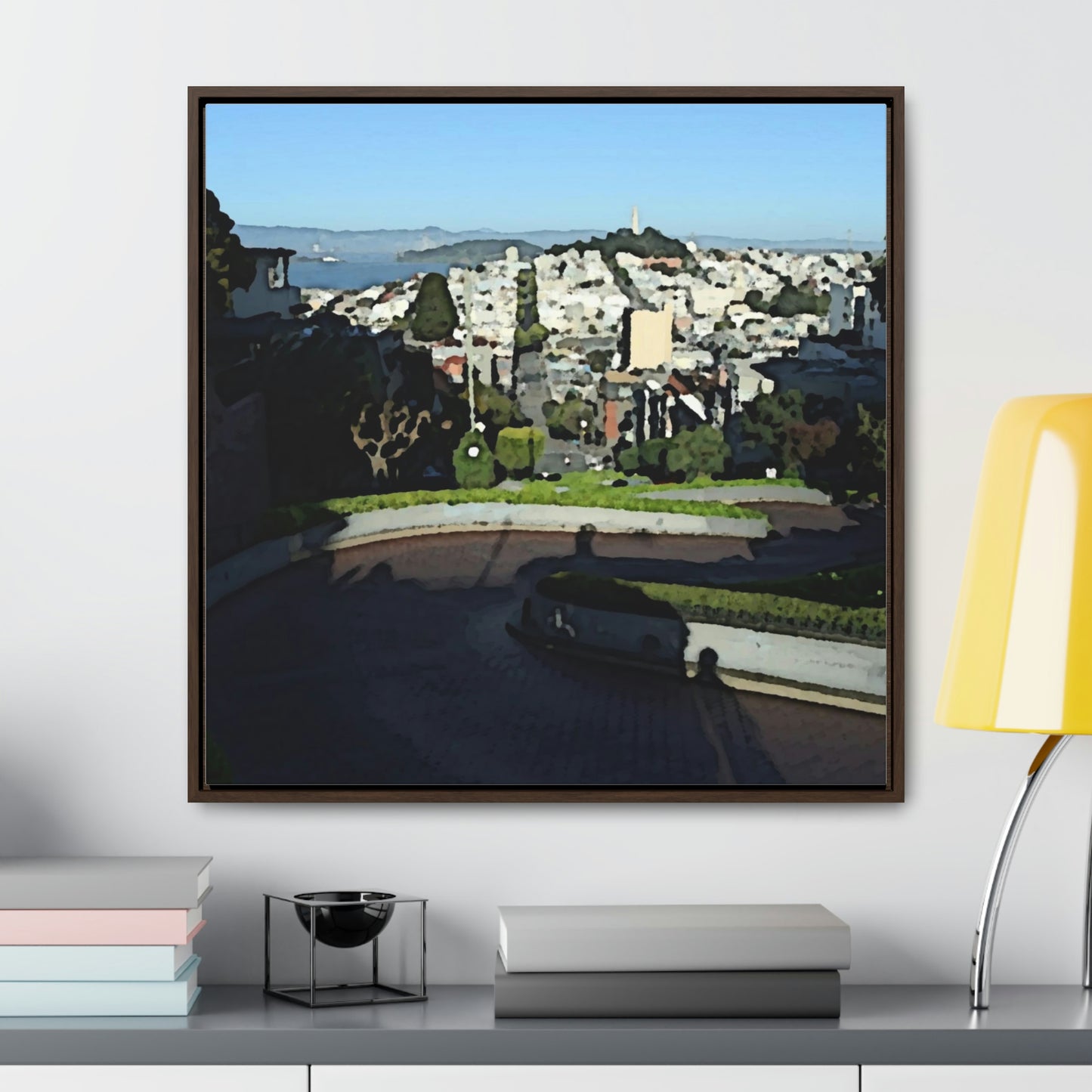 Gallery Canvas Wraps, Square Frame ...  "Lombard Street San Francisco, CA, USA" ... Family Archives 1970's ... Original Works ...