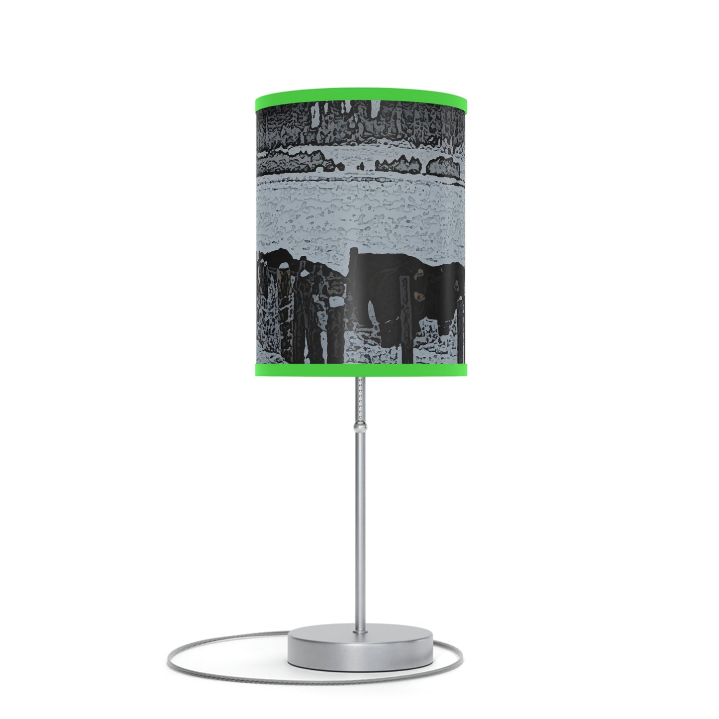 Lamp on a Stand, US|CA plug ... A Quiet Morning ... "Along The Red River & Nature Preserve Plateau" ... Jan23 ... Original Works ...
