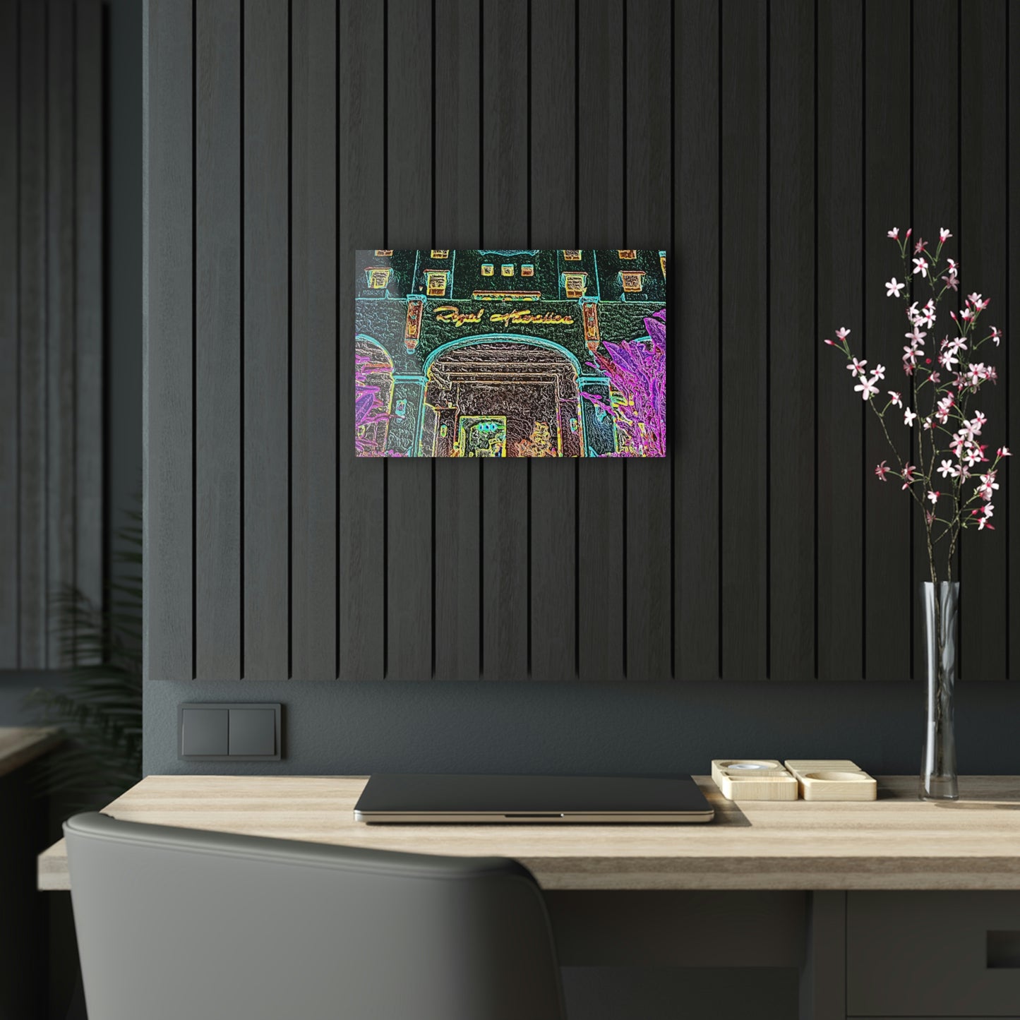 Acrylic Prints ...  "La Grande Entree" At: 'The Pink Palace' ... The Royal Hawai'ian ... Honolulu, HI ... '27Oct2014' ... Original Works ...
