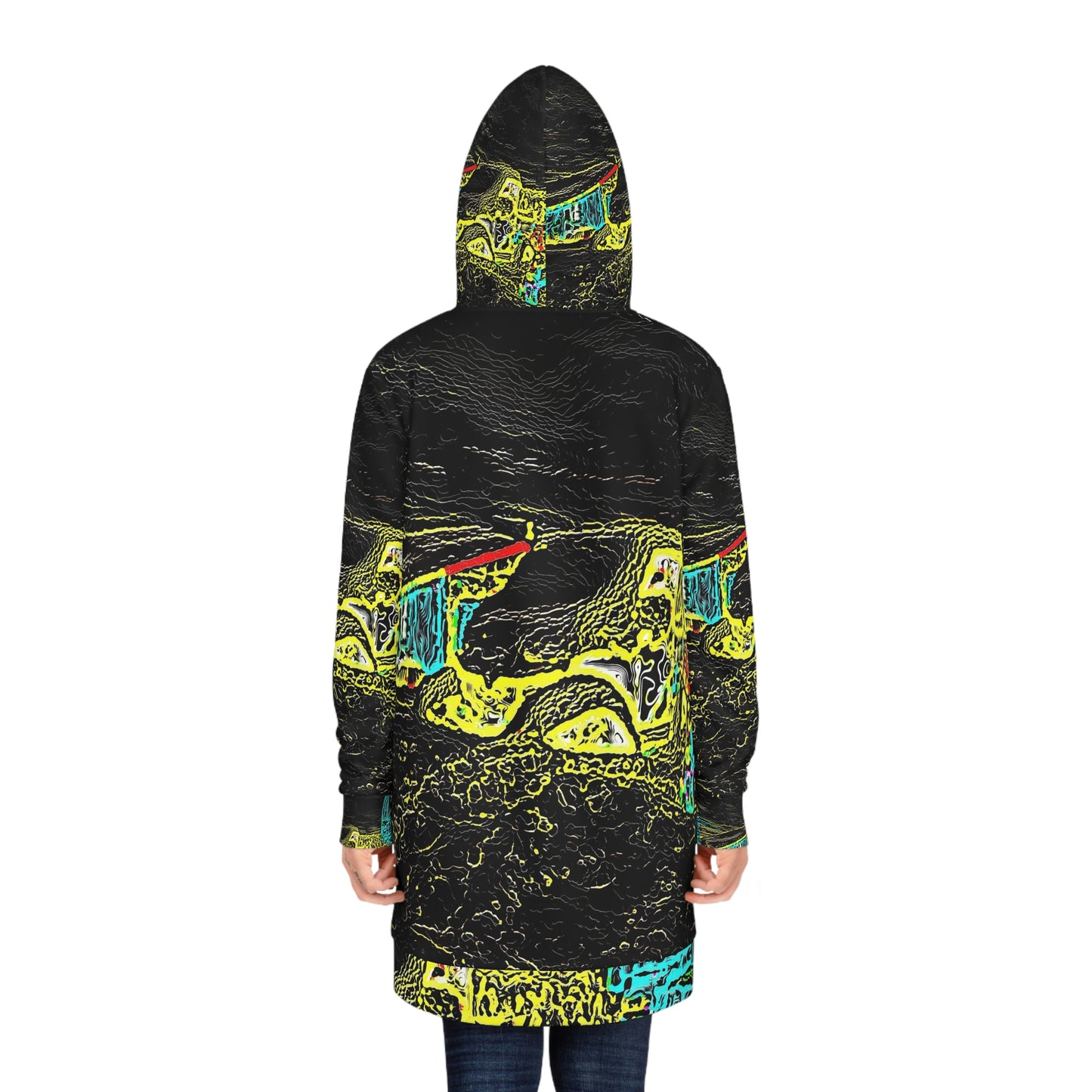 Women's Hoodie Dress (AOP) ... "Snow Vehicle In Snow Storm At-Rest" ... Circa 12Mar23 ... Central Idaho ... 18-Hours Rendering Time: Original Works ...