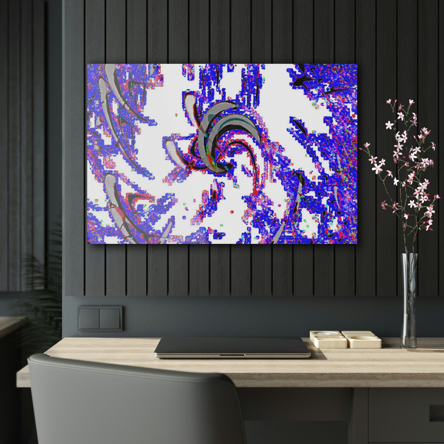 Acrylic Prints ... "Waning Moon" ... Central Idaho ... October 2022 ... Rendering Time: 22 Hours ... Original Works ...