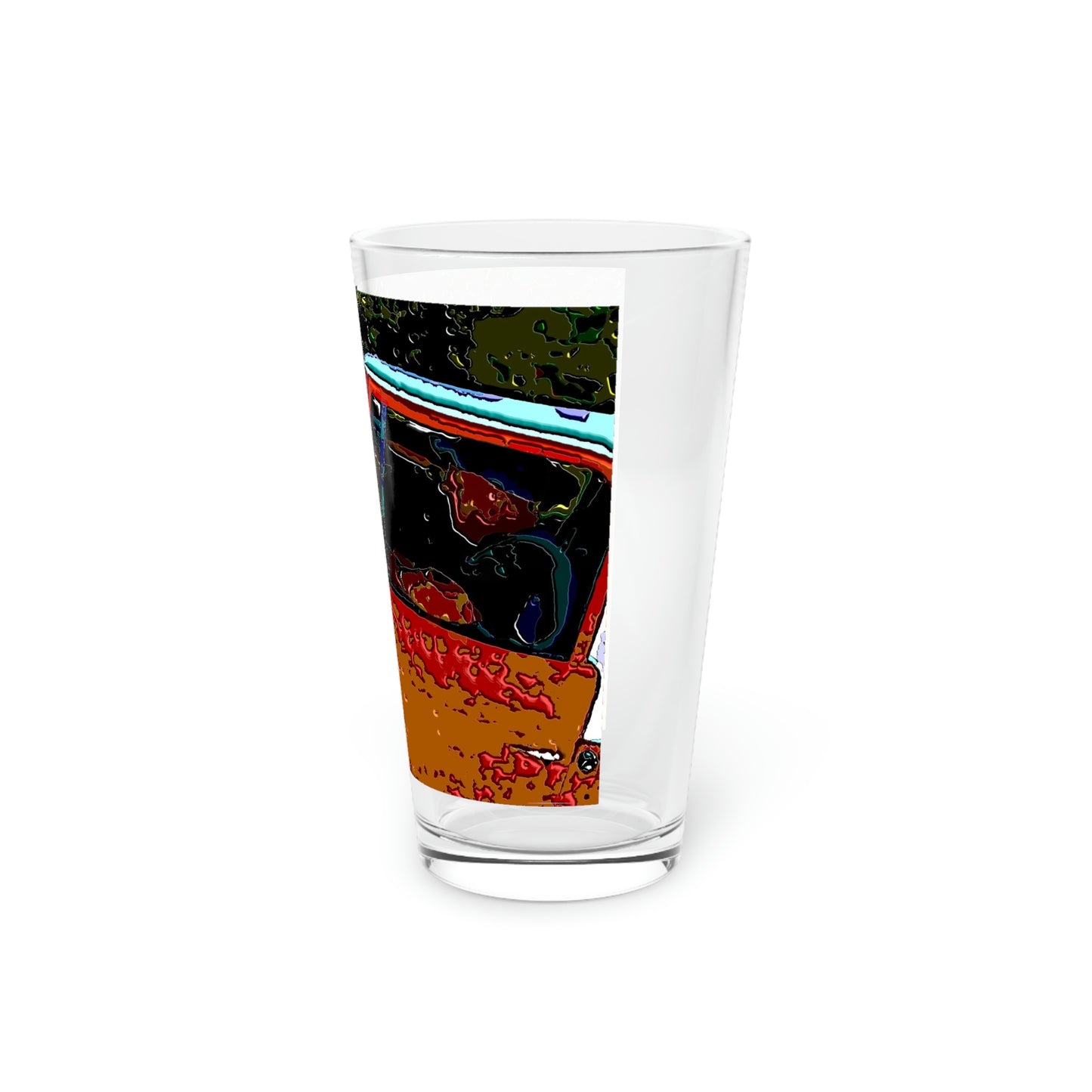 Pint Glass, 16oz ... How-To-Drive-Idaho's-Mountain_Roads ... "Like A Professional" ... "Truckin' Like The Doo-Dah-Man" ...