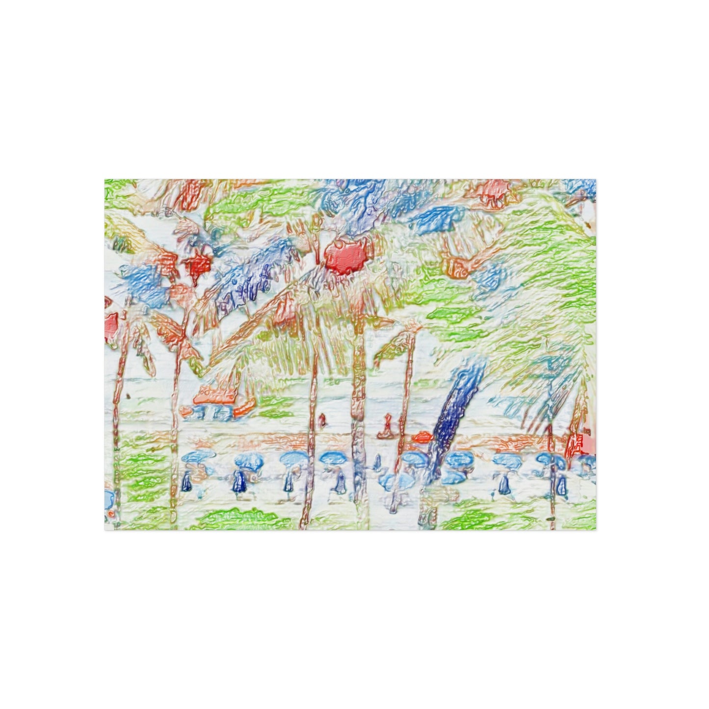Aluminum Composite Panels ... "The Royal Hawai'ian: Waikiki Beach_Beach" ... Honolulu, HI ... Ocotber 2014 (Halloween) ... Original Works ...