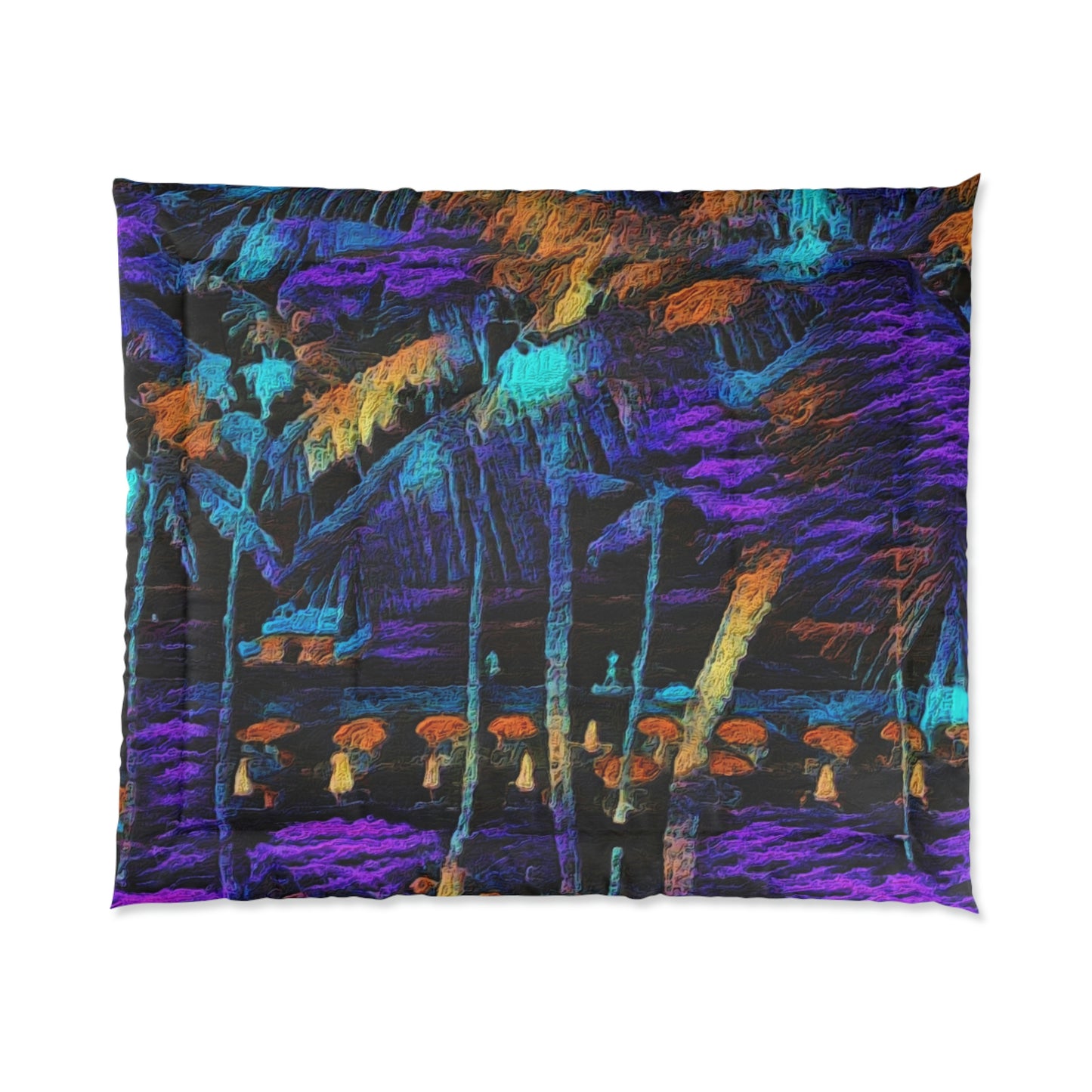 Comforter ... "The Royal Hawai'ian: Waikiki Beach_Beach" ... Honolulu, HI ... October 2014 (Halloween) ... Original Works ...