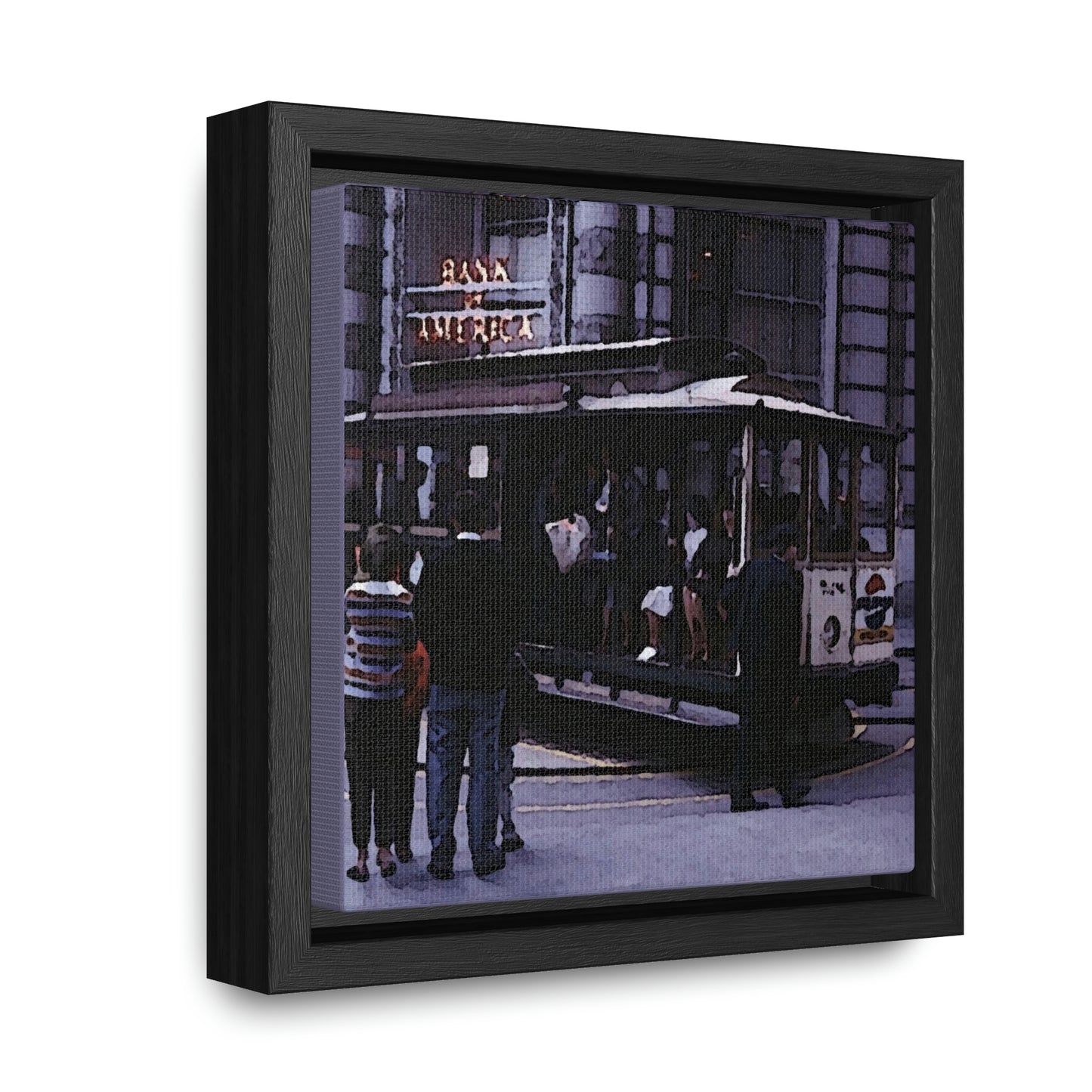 Gallery Canvas Wraps, Square Frame ... San Francisco ... 'Rice-A-Roni-A-San Francisco Treat' ... "A Cable Car Classic" ... Family Archives: 1973 ... Original Works ...