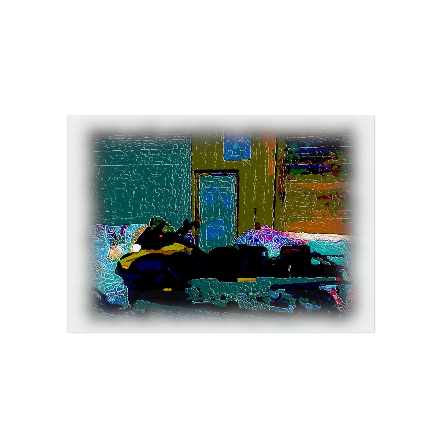 Aluminum Composite Panels ... "Winter Mail Collection Stop" ... 'A Modern Wells Fargo Wagon Service' ... November 2022, Idaho, USA ... Original Works ...