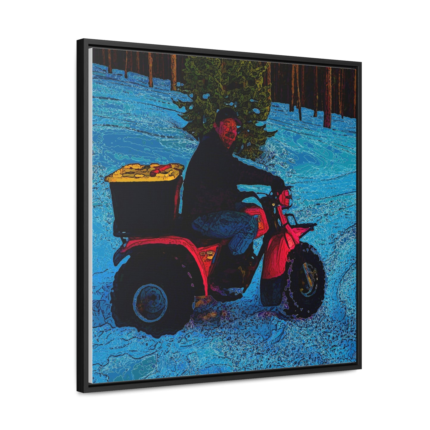 Gallery Canvas Wraps, Square Frame ... There's 2-Wheelin ... There's 4-Wheelin ... 'And-Of-Course' ... "There's 3-Wheelin-In-The-Snow" ...  Original Works ...