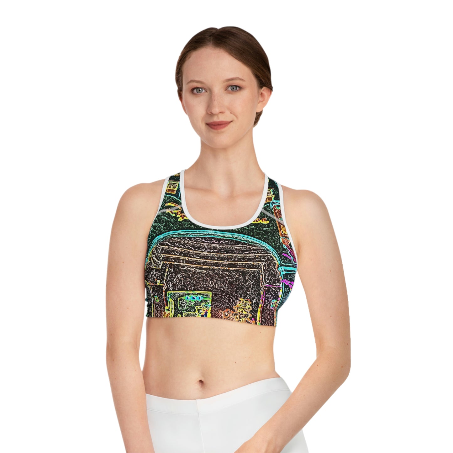 Sports Bra (AOP) ... "La Grande Entree" At: 'The Pink Palace' ... The Royal Hawai'ian ... Honolulu, HI ... '27Oct2014' ... Original Works ...