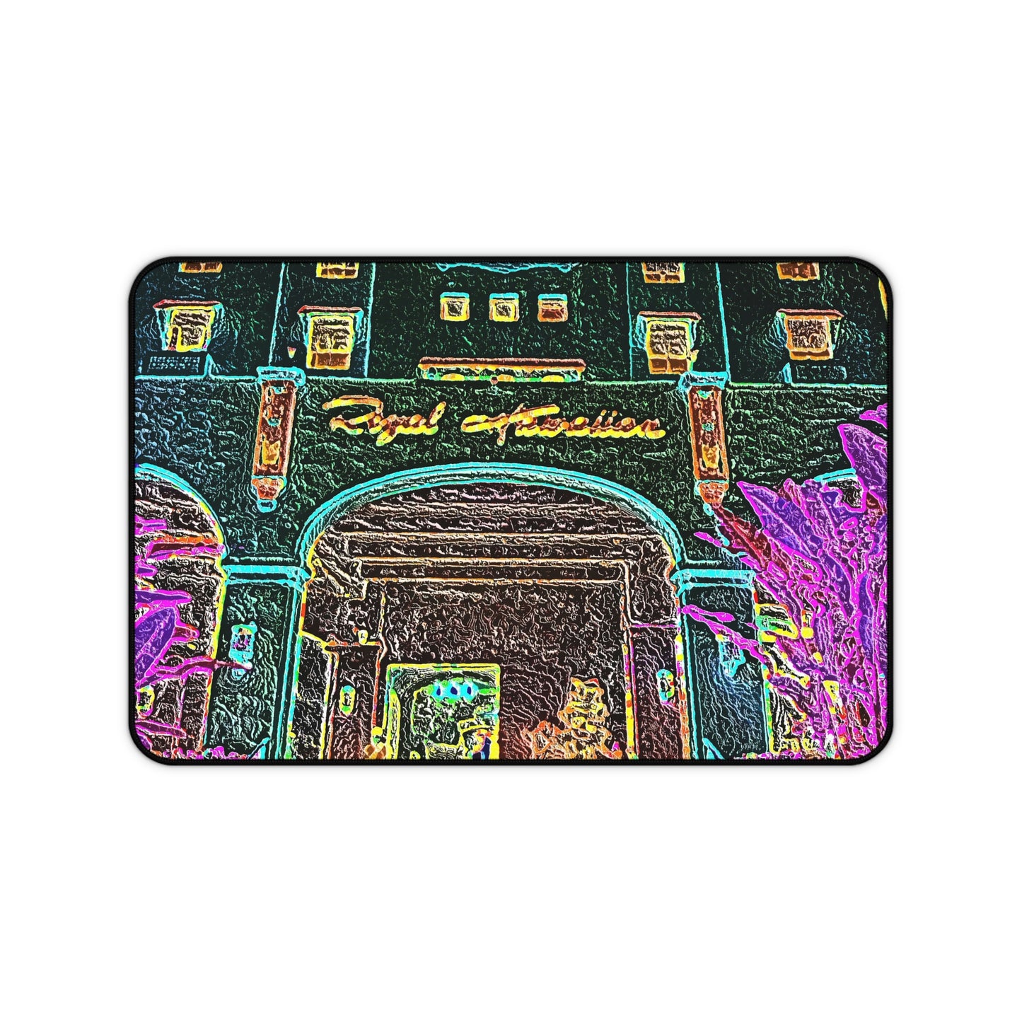 Desk Mat ... "La Grande Entree" At: 'The Pink Palace' ... The Royal Hawai'ian ... Honolulu, HI ... '27Oct2014' ... Original Works ...