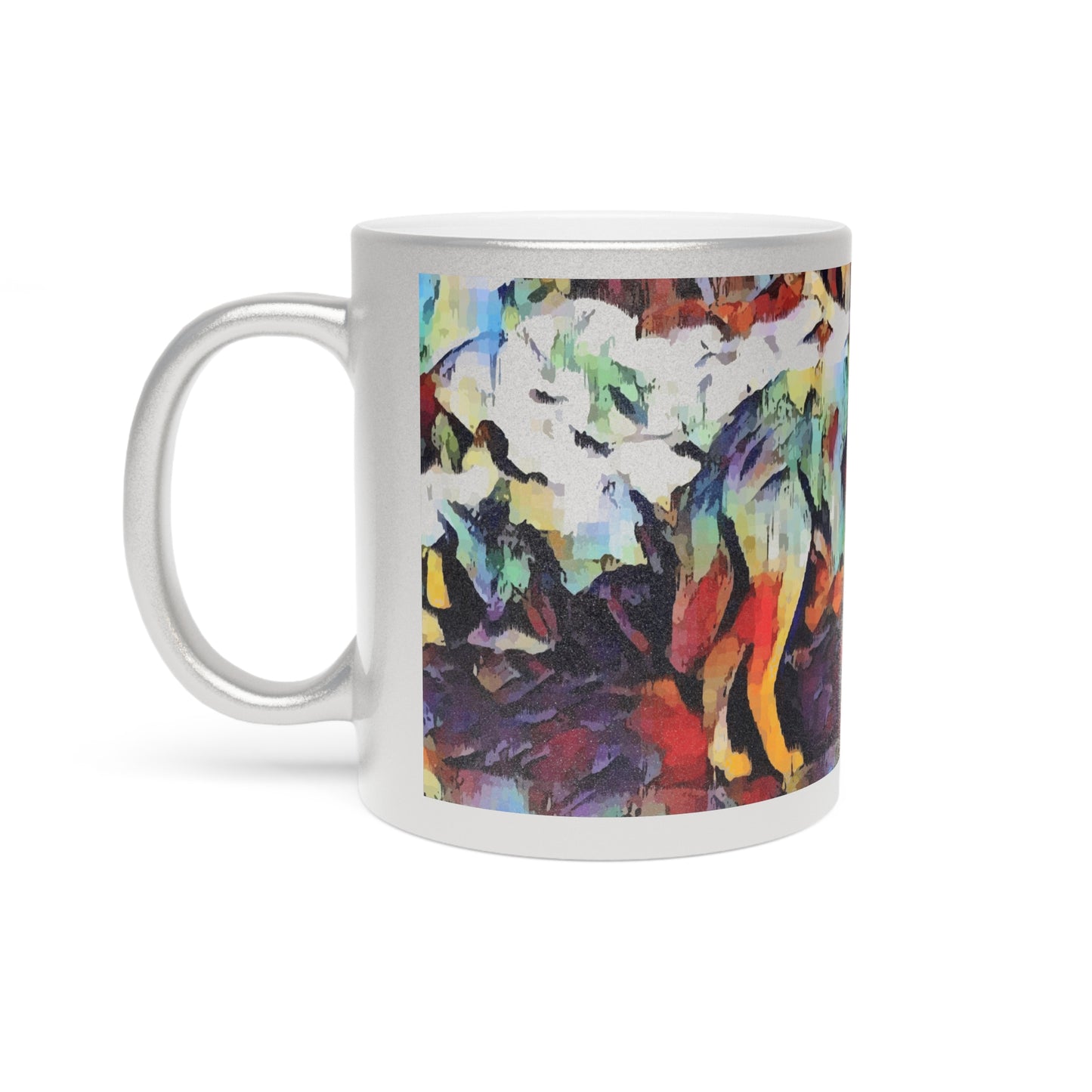 Metallic Mug (Silver\Gold) ... Coyote ... "Yosemite Valley: Circa May23 ... KPH Base Photo" ... Original Works ...