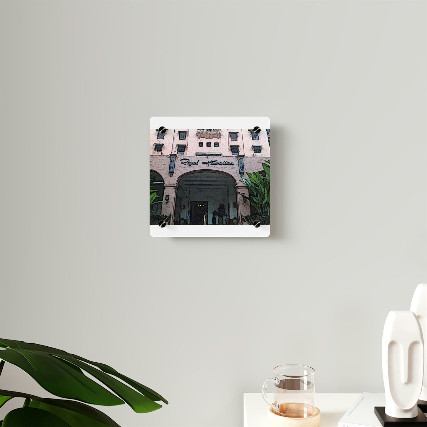 Acrylic Wall Art Panels ...  "La Grande Entree" At: 'The Pink Palace' ... The Royal Hawai'ian ... Honolulu, HI ... '27Oct2014' ... Original Works ...