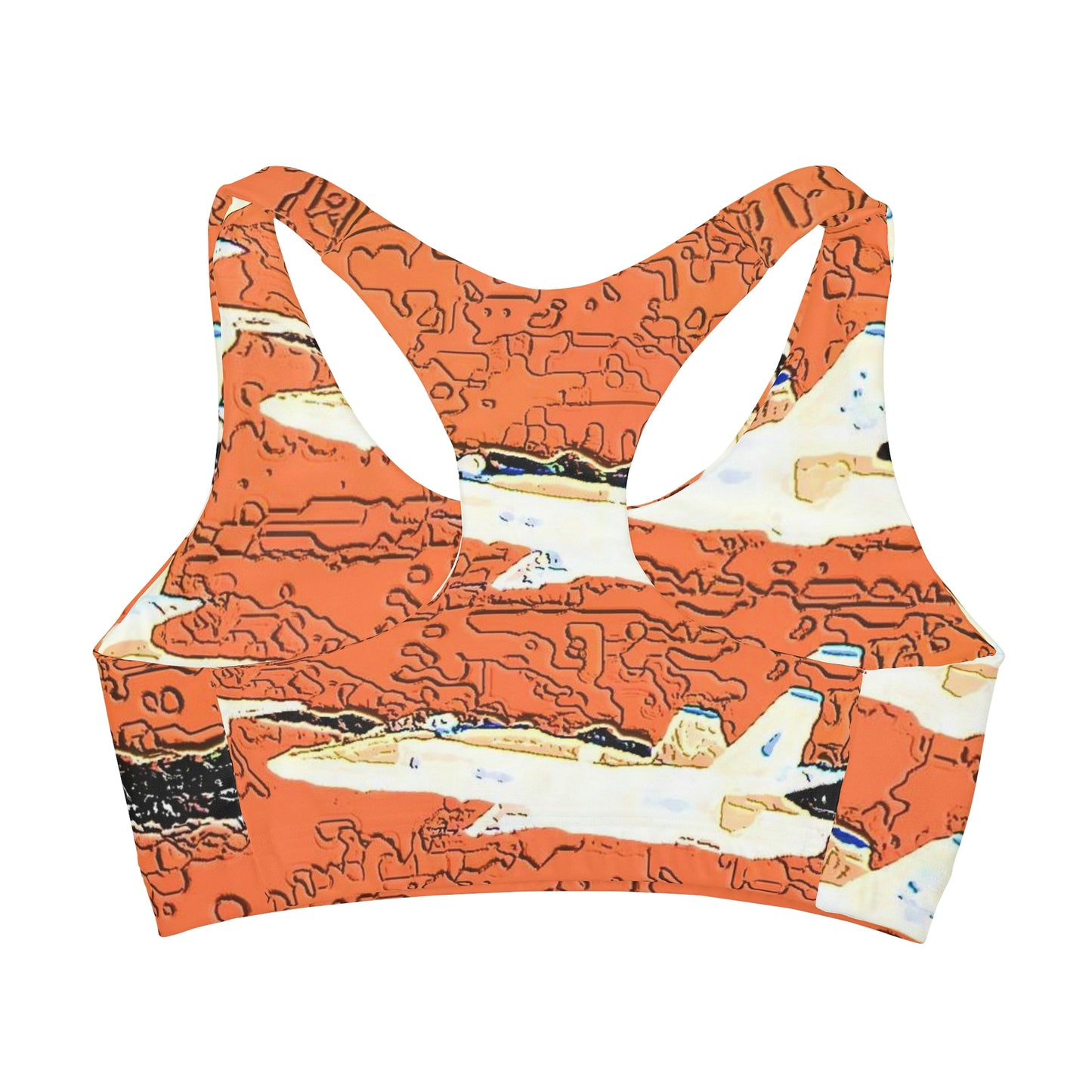 Girls' Double Lined Seamless Sports Bra ... Seattle Seafair ..."Blue Angels Run Over Lake Washington" ... Circa Mid 1980's ... Dr FJ Holt ... Original Works ...
