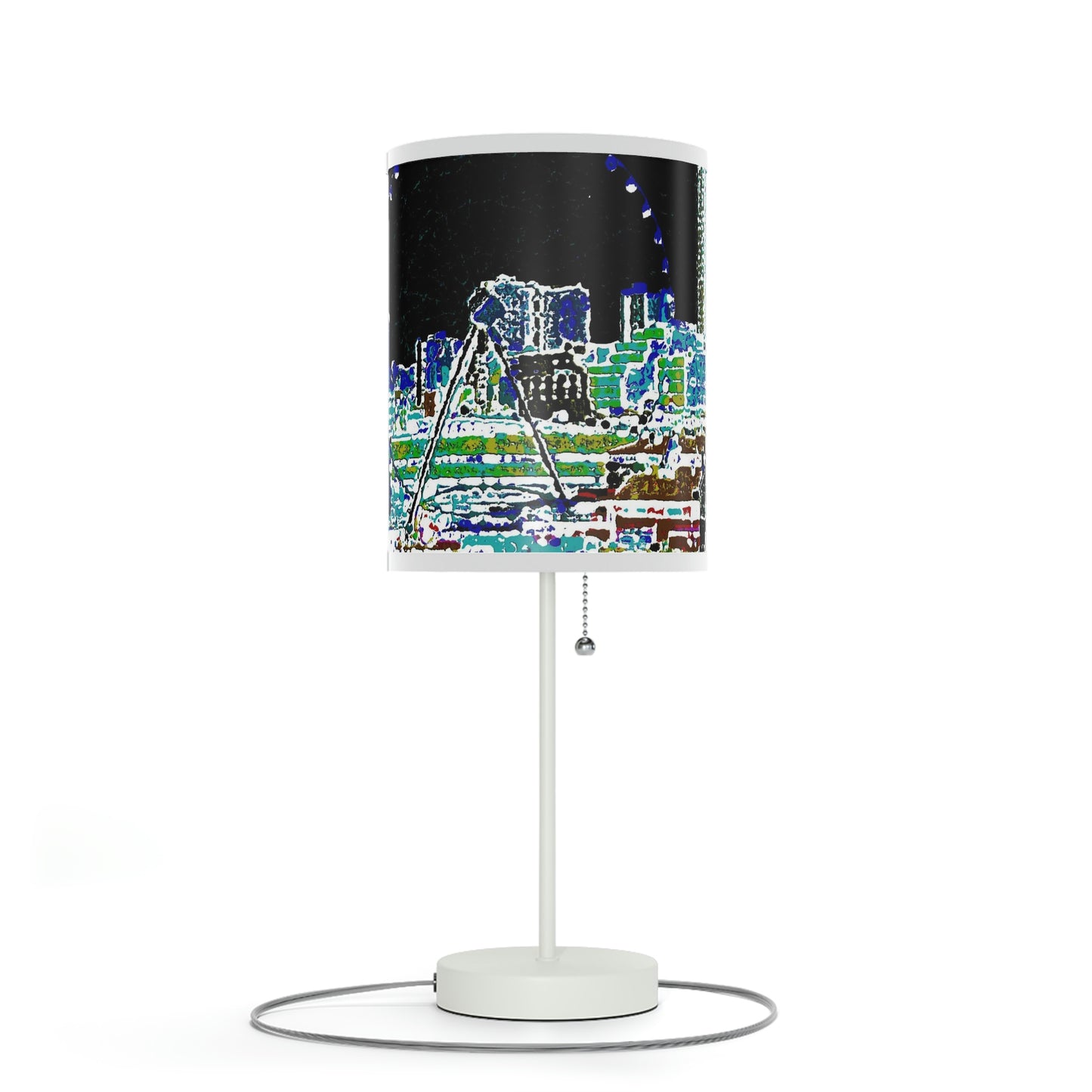 Lamp on a Stand, US|CA plug ... That Classic Wheel ... 'Seattle's Wheel' ... & Old Classic Waterside Vendors ...  'Family Archives' ... Original Works ...