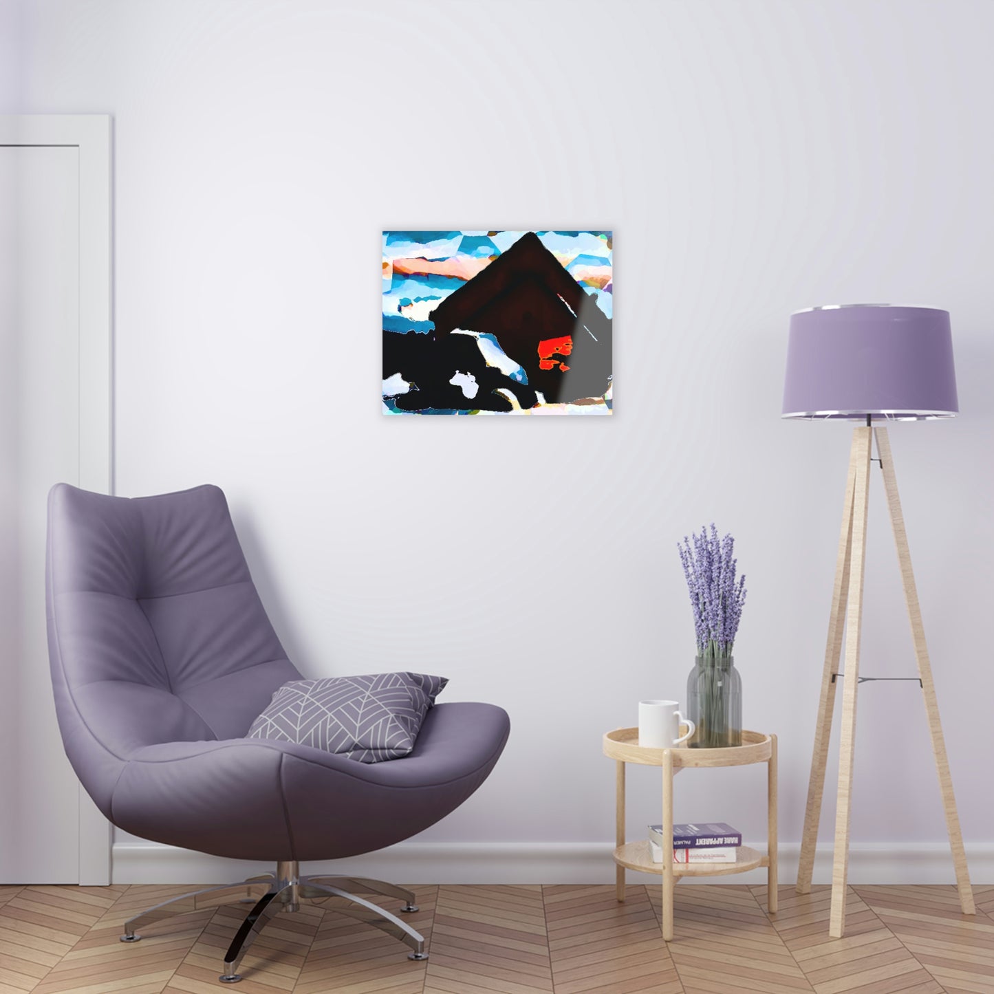 Acrylic Prints ... After An Intense Snow Storm ... 'Digging Out' ... A Vehicle & Cabin "In The Mountains" ... March 2023 ... Original Works ...