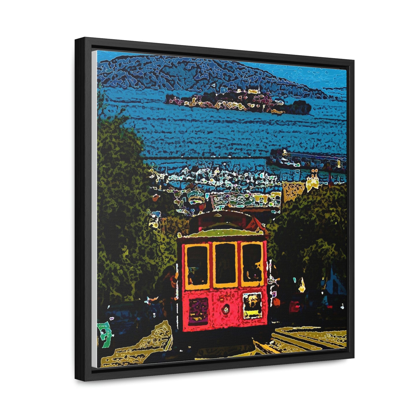 Gallery Canvas Wraps, Square Frame ... San Francisco ... 'A Rice-A-Roni-A-San Francisco Treat' ... "A Cable Car Classic" ... Family Archives: 1973 ... Original Works ...
