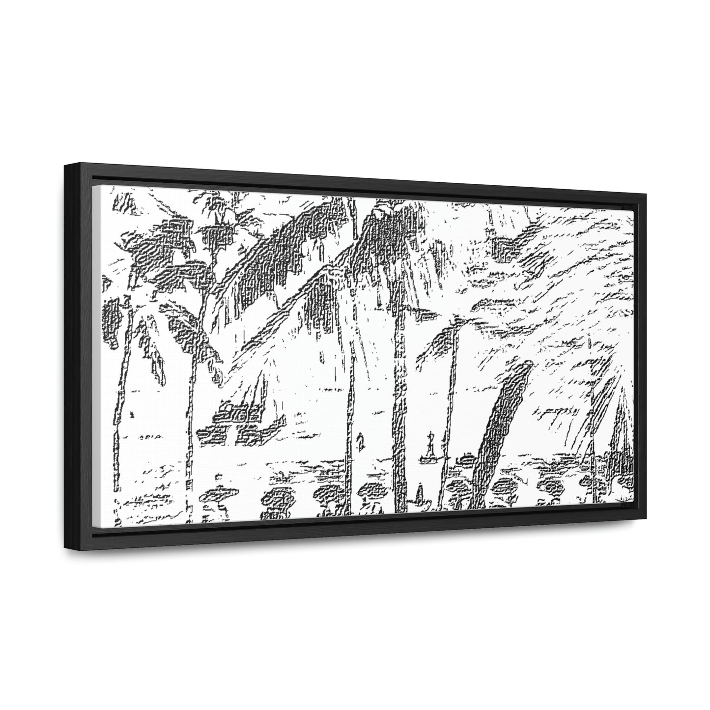 Gallery Canvas Wraps, Horizontal Frame ... "The Royal Hawai'ian: Waikiki Beach_Beach" ... Honolulu, HI ... Ocotber 2014 (Halloween) ... Original Works ...
