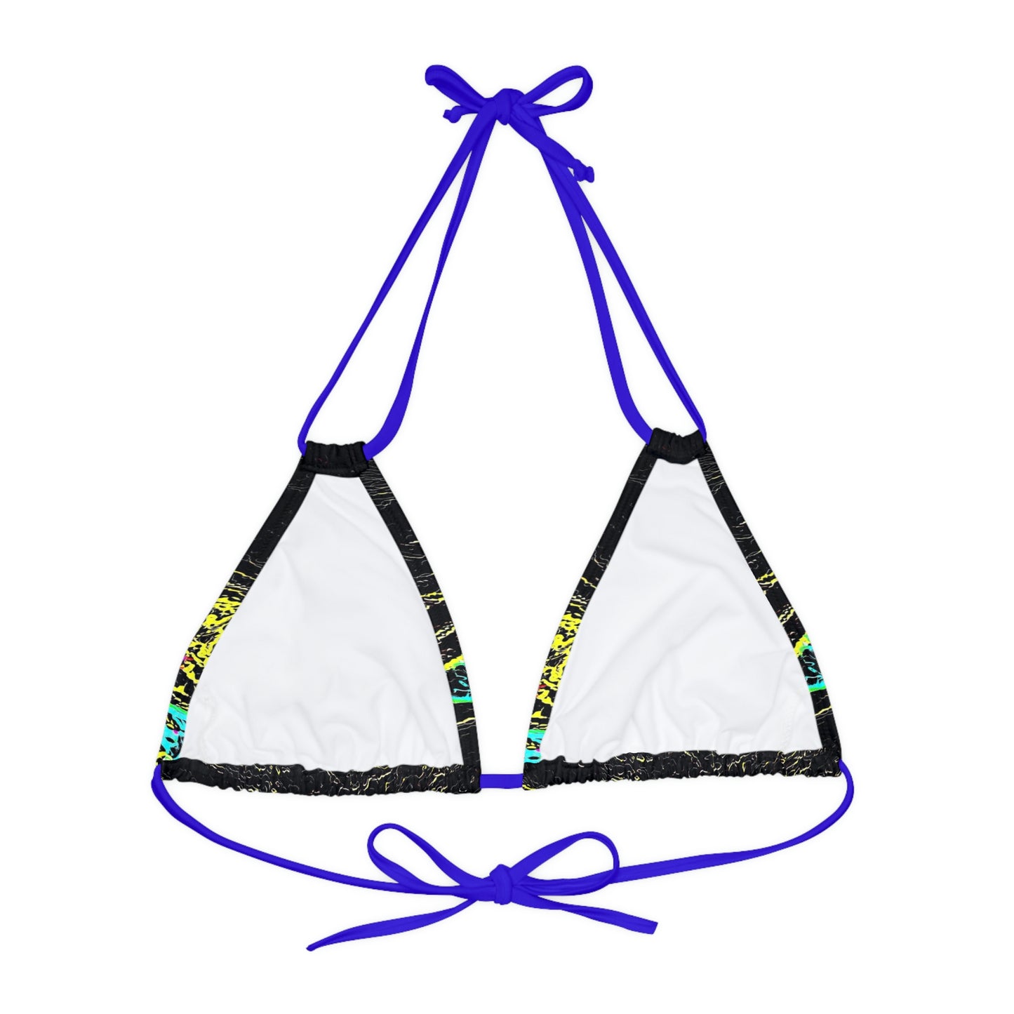 Strappy Triangle Bikini Top (AOP) ... "Snow Vehicle In Snow Storm At-Rest" ... Circa 12Mar23 ... Central Idaho ... 18-Hours Rendering Time: Original Works ...