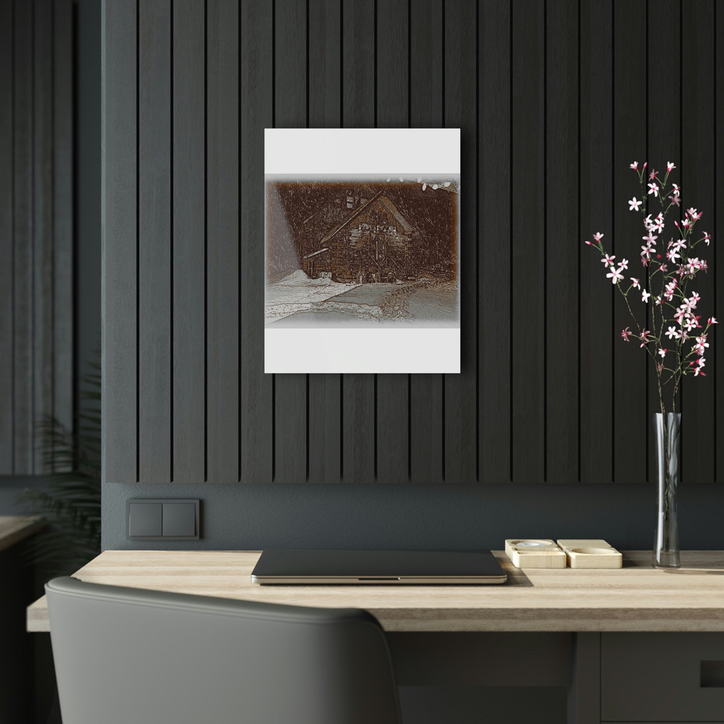 Acrylic Prints ... "A Cold, Snowy, Quiet Morning 'Above-The-Creek' ... " ... Original Works ...