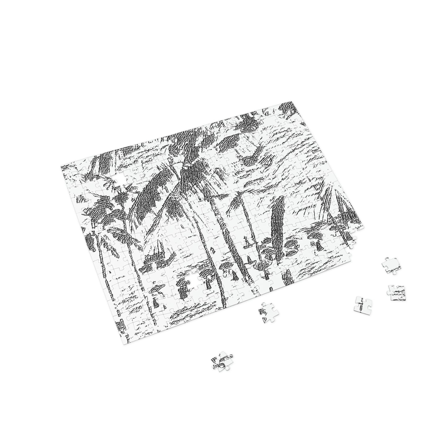 Puzzle (96, 252, 500, 1000-Piece) ... "The Royal Hawai'ian: Waikiki Beach_Beach" ... Honolulu, HI ... Ocotber 2014 (Halloween) ... Original Works ...