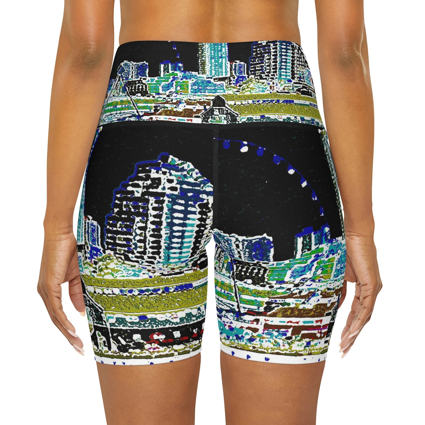 High Waisted Yoga Shorts ... That Classic Wheel ... 'Seattle's Wheel' ... & An Old Classic Waterside Vendors ...  'Family Archives' ... Original Works ...