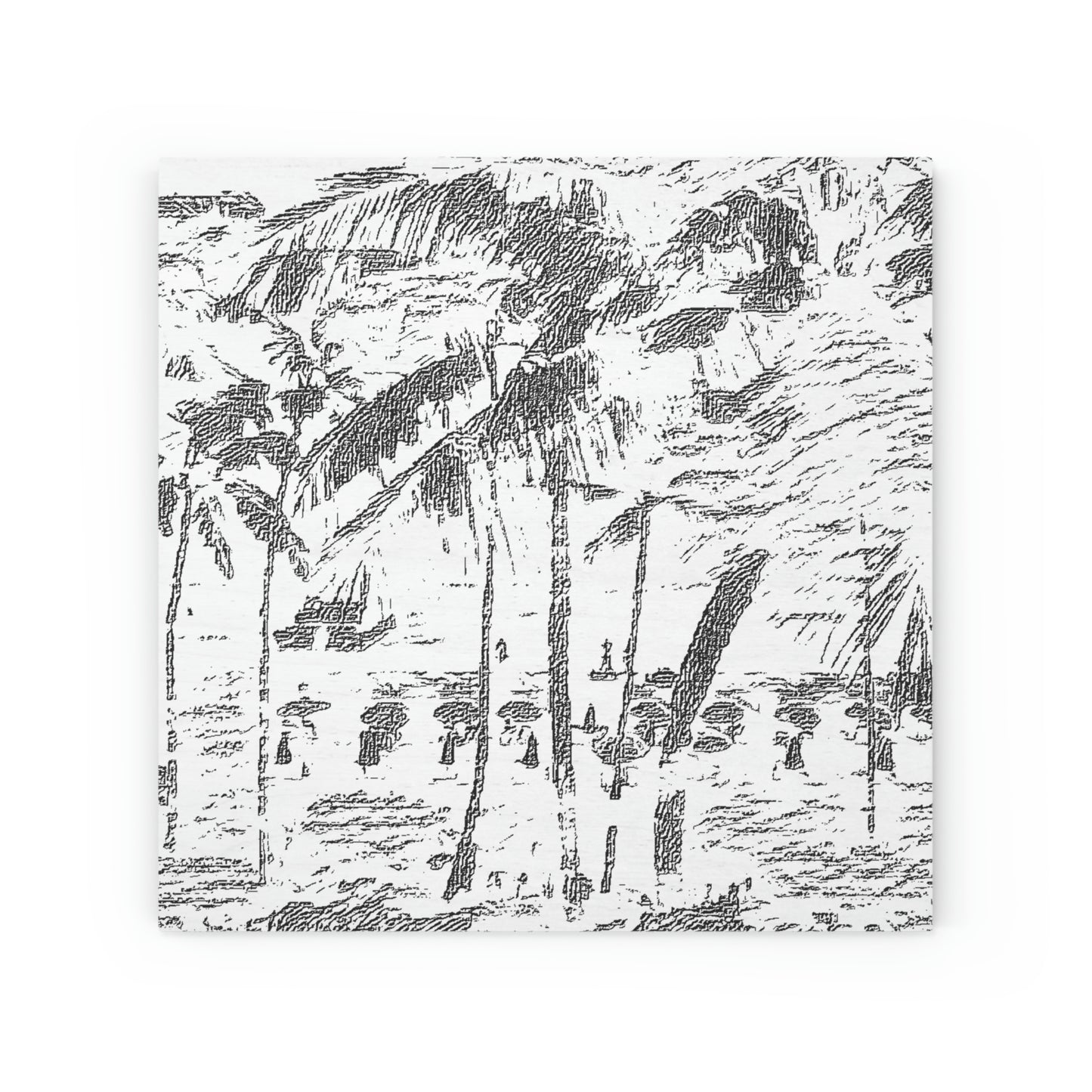 Wood Canvas ... "The Royal Hawai'ian: Waikiki Beach_Beach" ... Honolulu, HI ... Ocotber 2014 (Halloween) ... Original Works ...