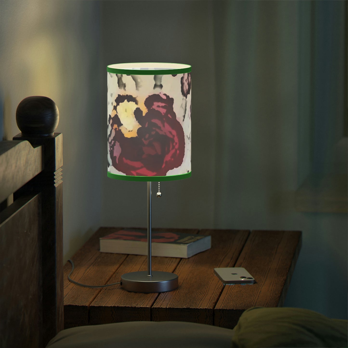 Lamp on a Stand, US|CA plug ... "A Friendly Flower" ... Pointsettia 'Pointing' ... Original Works ... (Supplied Photograph) ...