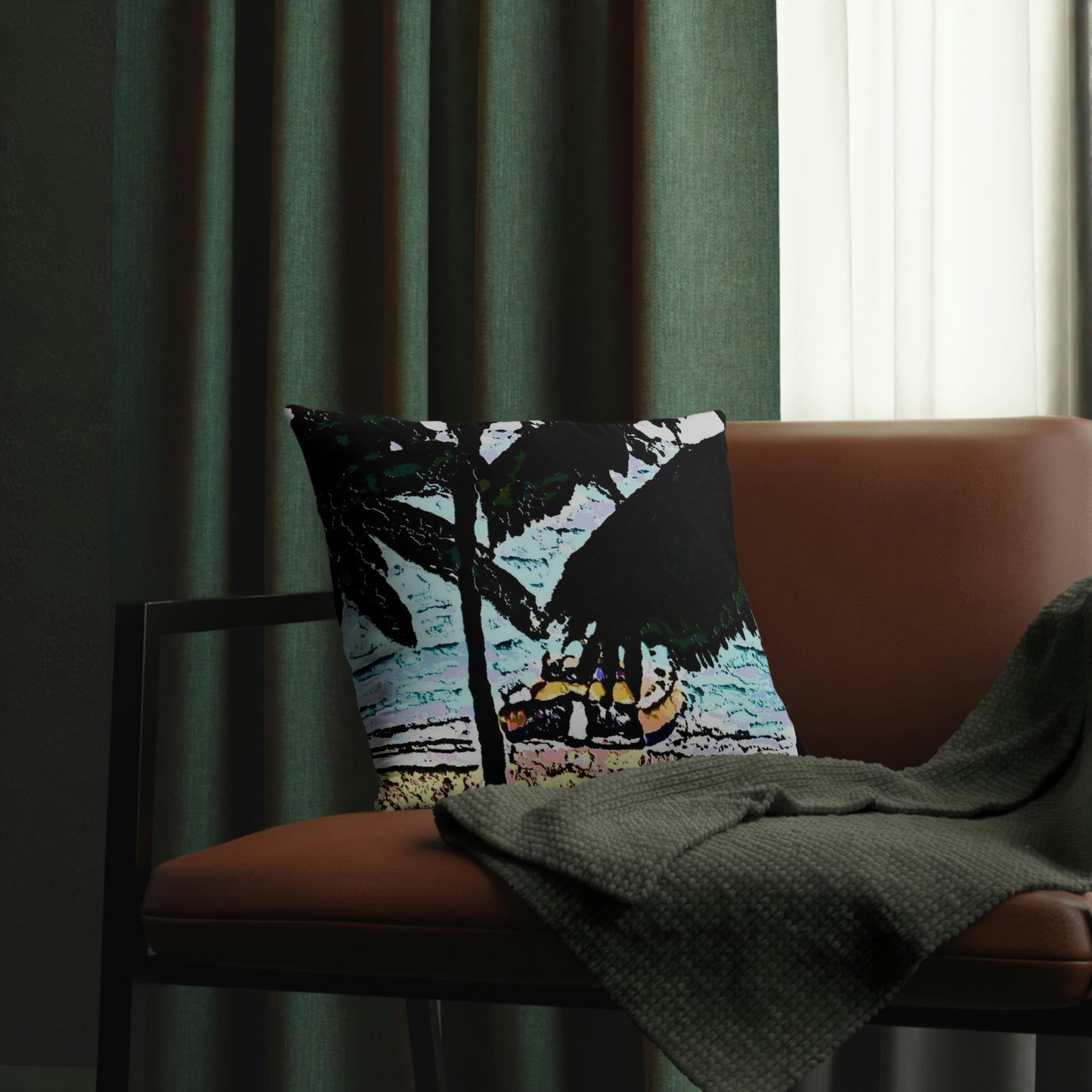 Waterproof Pillows ... "A Beautiful Beach Amongst The Palms" ... The Outrigger Waikiki, Honolulu, Oahu ... Original Works ...