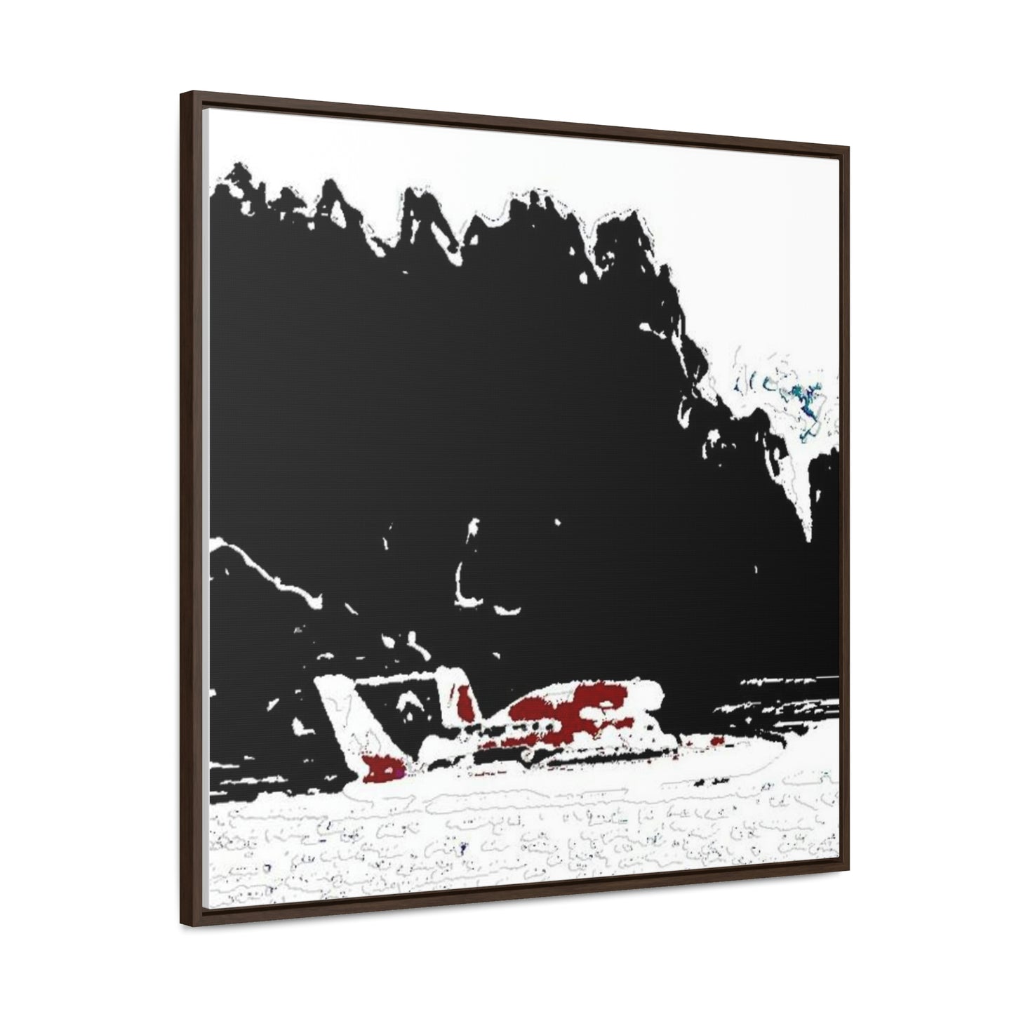 Gallery Canvas Wraps, Square Frame ...  Seattle Columbia Cup On Lake Washington ... "Dave Wilcox Heads For The Win" ... Associate Gift-Photo ... Original Works ...