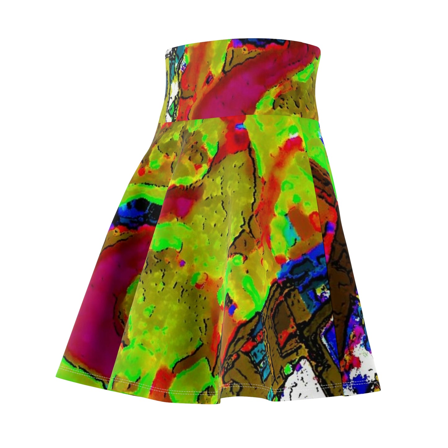 Women's Skater Skirt ... A Crazy Street ... 'Eight Winding Curve-Switchbacks' ... "Lombard Street, San Francisco, CA' ... Family Archives: 1970's ... Original Works ...