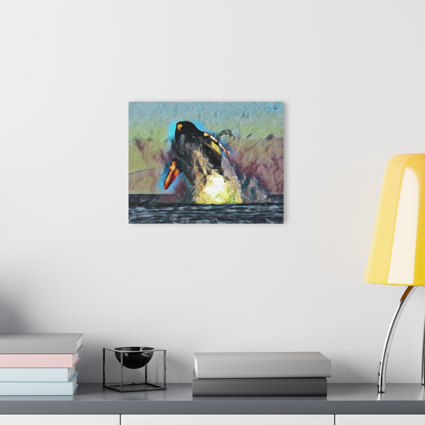 Acrylic Prints (French Cleat Hanging) ... An Extraordinary Humpback Breach ... 'With Explosive Energy' ... Family Archives (KPH) ... Circa: 21st Century. Maui, HI ... Original Works ...