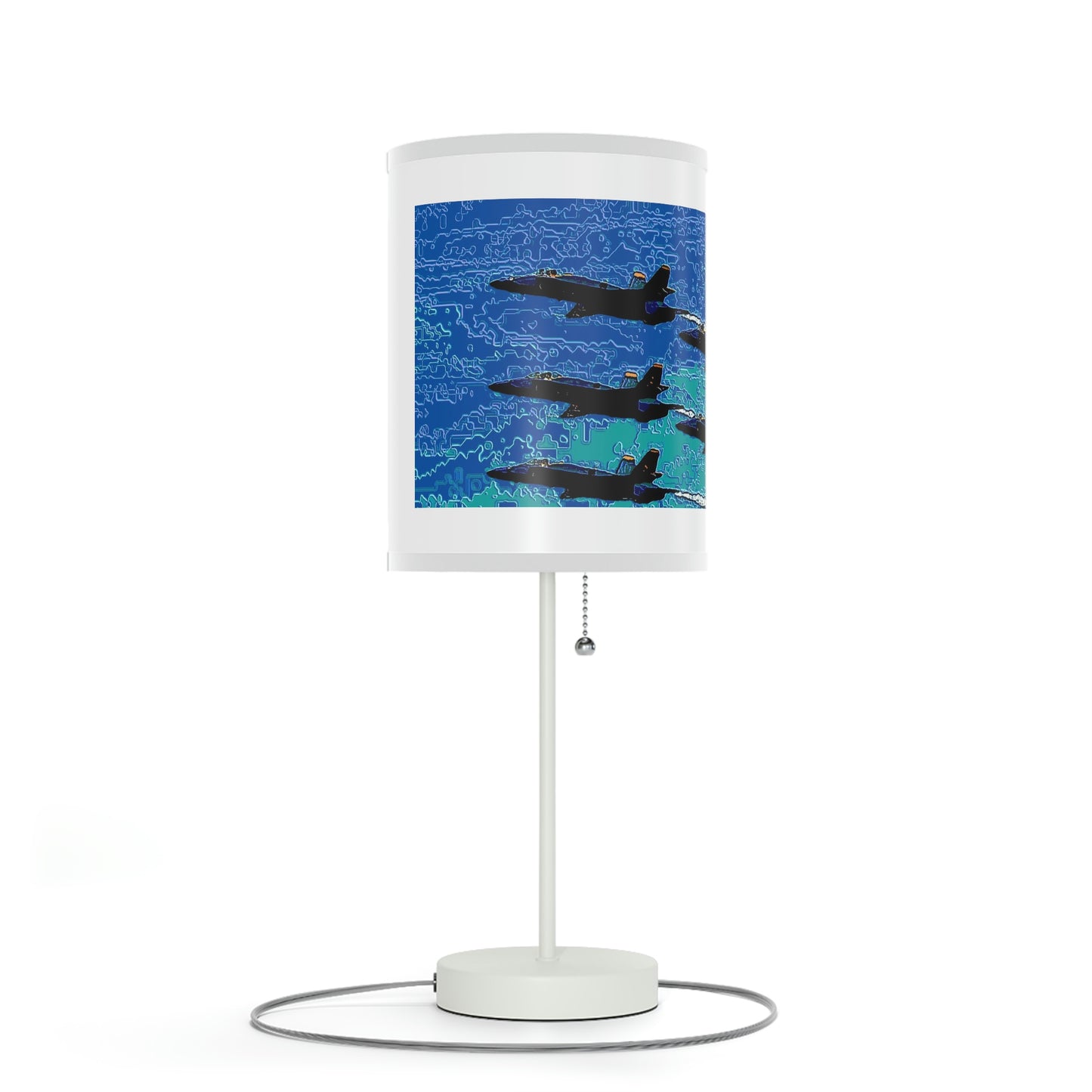 Lamp on a Stand, US|CA plug ... Seattle Seafair ..."Blue Angels Run Over Lake Washington" ... Circa Mid 1980's ... Dr FJ Holt ... Original Works ...