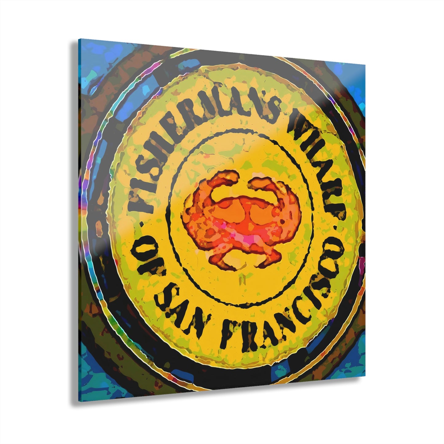 Acrylic Prints (French Cleat Hanging) ...  "No.9 Fishermen's Grotto - Fishermen's Wharf, SF, California" ... Family Archives: 1970's ... Original Works ...