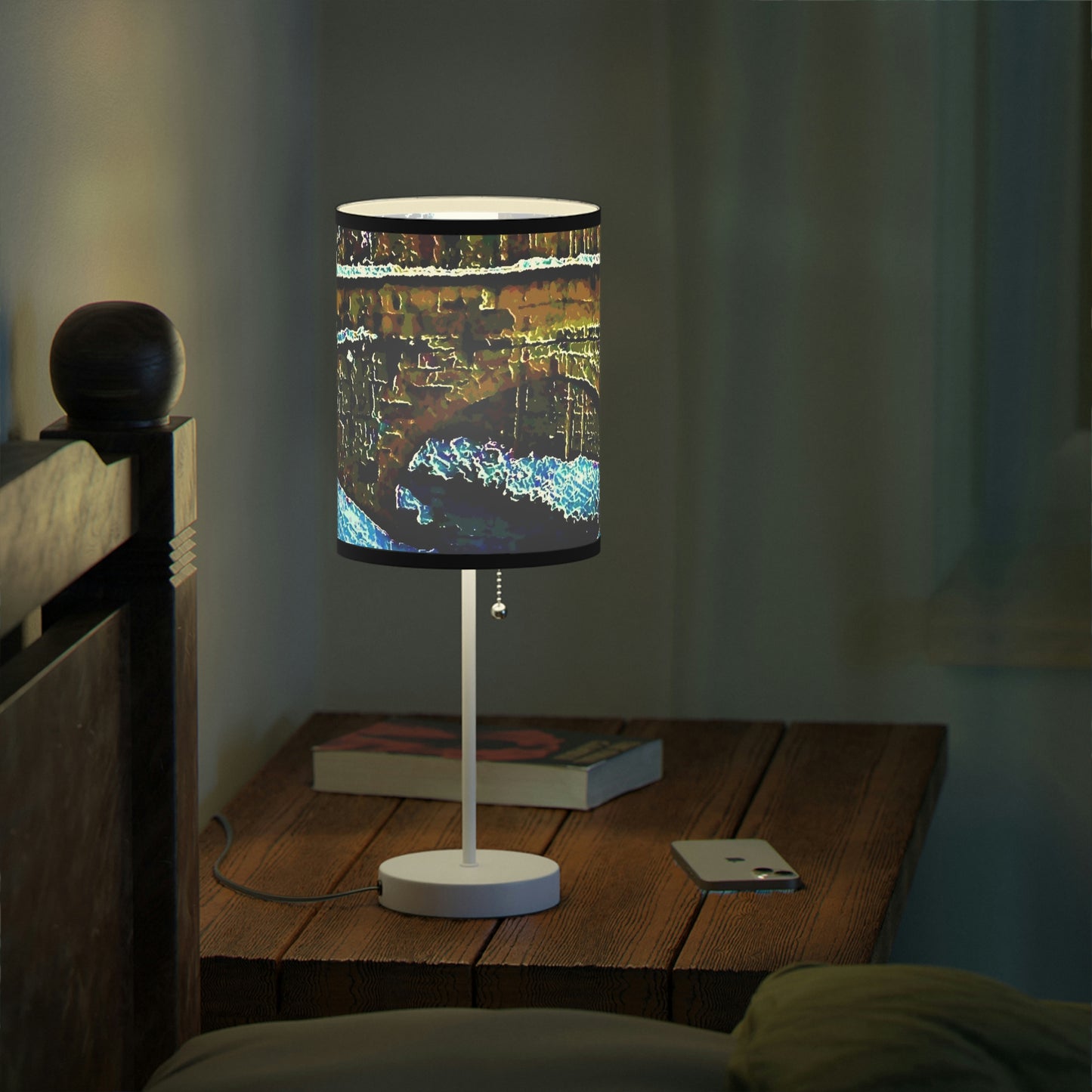 Lamp on a Stand, US|CA plug ... Walikng The Streets & Alleys ... 'Strolling The Canals ... '  ... Original Works  ...