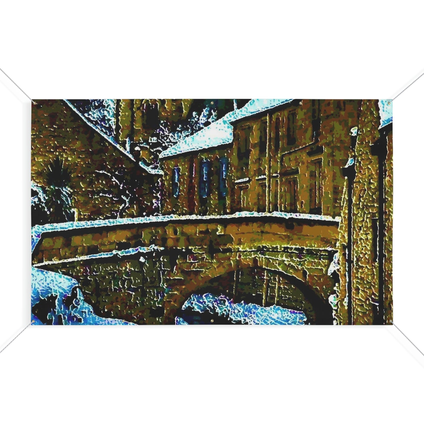 Matte Banner ... Walikng The Streets & Alleys ... 'Strolling The Canals ... '  ... Original Works  ...