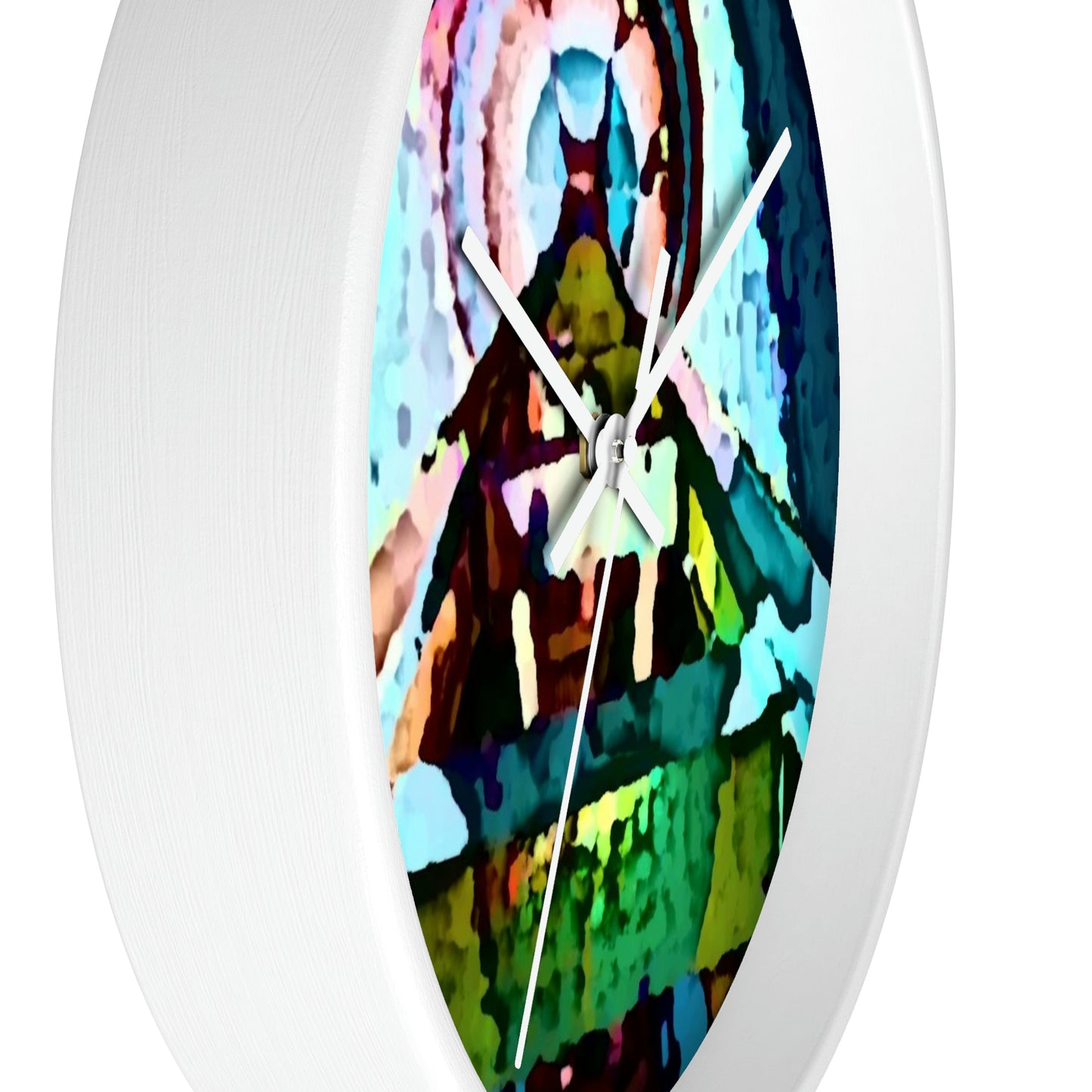Wall clock ..."Seattle's World Fair" ... Below Space Needle 'Looking Up' ... On A Very Rainy Morning (Father's Family Photo). ... Original ...