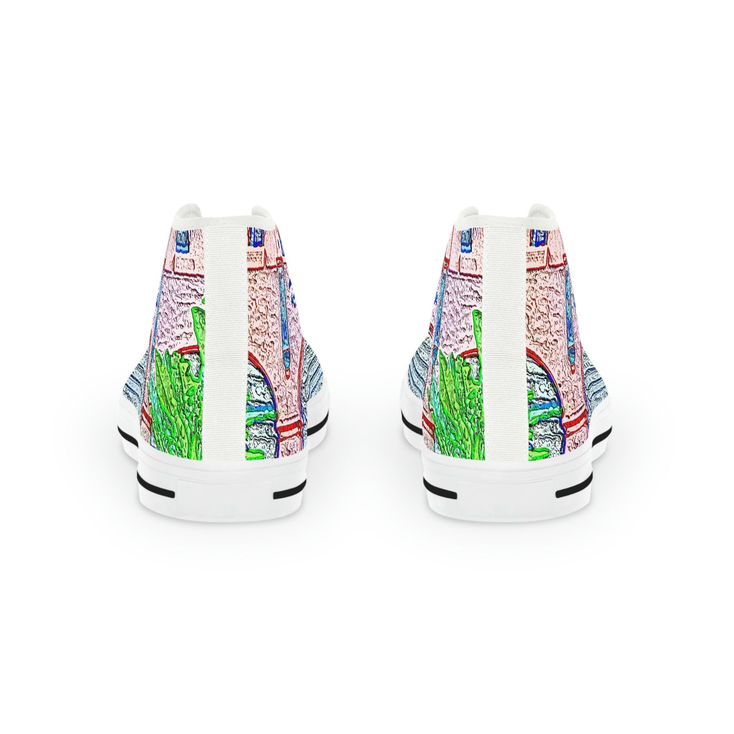 Men's High Top Sneakers ... "La Grande Entree" At: 'The Pink Palace' ... The Royal Hawai'ian ... Honolulu, HI ... '27Oct2014' ... Original Works ...