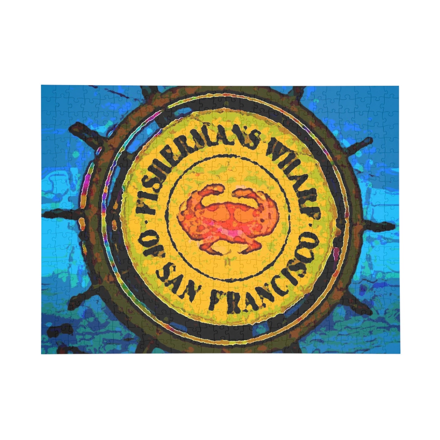 Puzzle (96, 252, 500, 1000-Piece) ... "No.9 Fishermen's Grotto - Fishermen's Wharf, SF, California" ... Family Archives: 1970's ... Original Works ...
