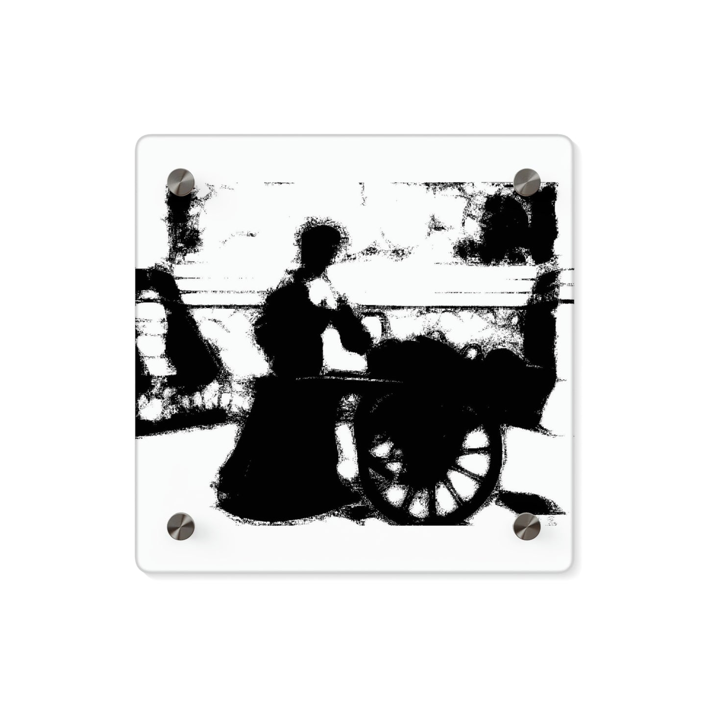 Acrylic Wall Art Panels ... Dublin's "Molly Malone Along Grafton Street" ... Cryin' Cockels & Muscles Alive-Alive-Oh ... Circa 2003 ... Original Works ...