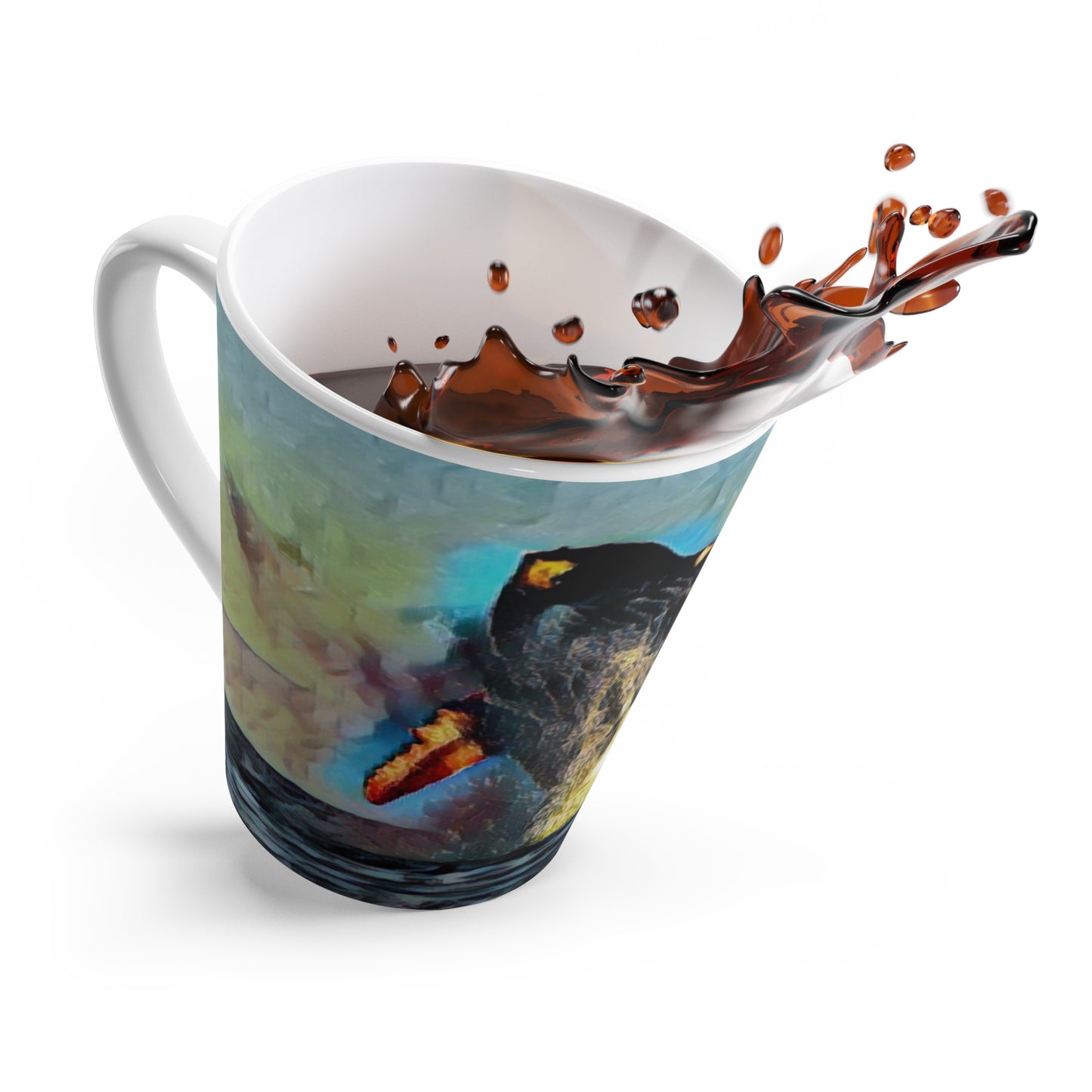 Latte Mug ... An Extraordinary Humpback Breach ... 'With Explosive Energy' ... Family Archives (KPH) ... Circa: 21st Century. Maui, HI ... Original Works ...
