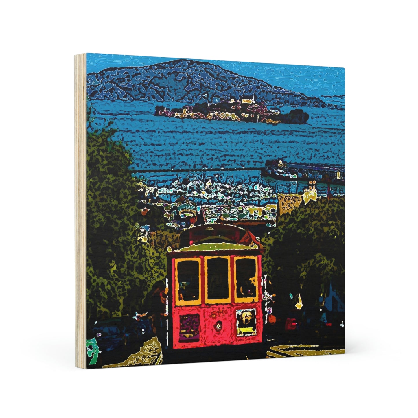 Wood Canvas ... San Francisco ... 'A Rice-A-Roni-A-San Francisco Treat' ... "A Cable Car Classic" ... Family Archives: 1973 ... Original Works ...