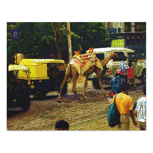 Jigsaw Puzzle (30, 110, 252, 500,1000-Piece) ... "Truckin'-Up-To-Buffalo ... 'Oops - Wrong Country' ... Truckin'-Up-To-New Delll -'E' ... " ... (Delhi, India) ... 5July2007. Original Works ...