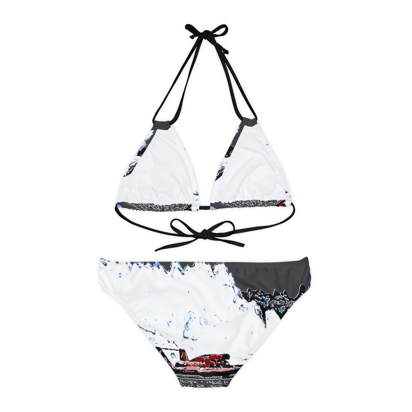 Strappy Bikini Set ... Seattle Columbia Cup On Lake Washington ... "Dave Wilcox Heads For The Win" ... Associate Gift-Photo ... Original Works ...
