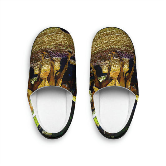 Men's Indoor Slippers ... "Truckin'-Up-To-Buffalo ... 'Oops - Wrong Country' ... Truckin'-Up-To-New Delll -'E' ... " ... (Delhi, India) ... 5July2007. Original Works ...