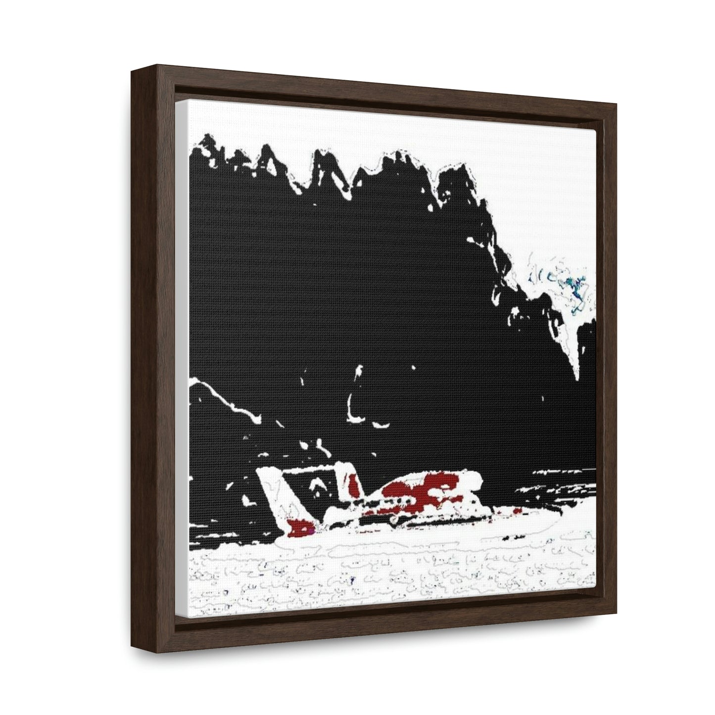 Gallery Canvas Wraps, Square Frame ...  Seattle Columbia Cup On Lake Washington ... "Dave Wilcox Heads For The Win" ... Associate Gift-Photo ... Original Works ...