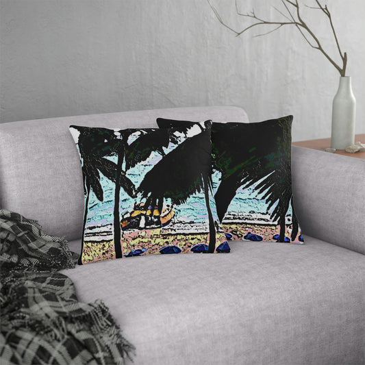 Waterproof Pillows ... "A Beautiful Beach Amongst The Palms" ... The Outrigger Waikiki, Honolulu, Oahu ... Original Works ...