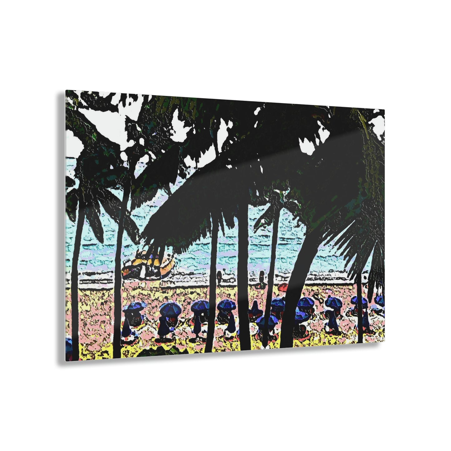 Acrylic Prints ... "A Beautiful Beach Amongst The Palms" ... The Outrigger Waikiki, Honolulu, Oahu ... Original Works ...
