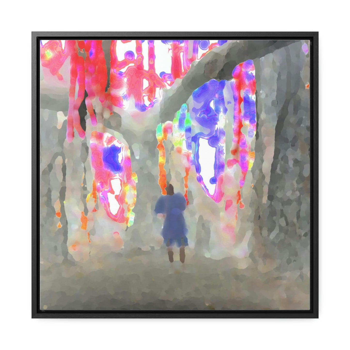 Gallery Canvas Wraps, Square Frame ... 'More' ... Jesuit Philosophy ... "In The Polynesian Banyans ..."